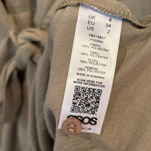 ASOS Green Dress Size 2 - Picture 7 of 8